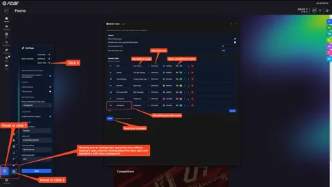 Налаштування Quick Tabs у EA FC 26 з кастомними вкладками та шорткатами